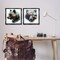 Stupell Industries Woodland Bear Forest Silhouettes 2 pc Framed Floater Canvas Wall Art Set Design by LSR Design Studio